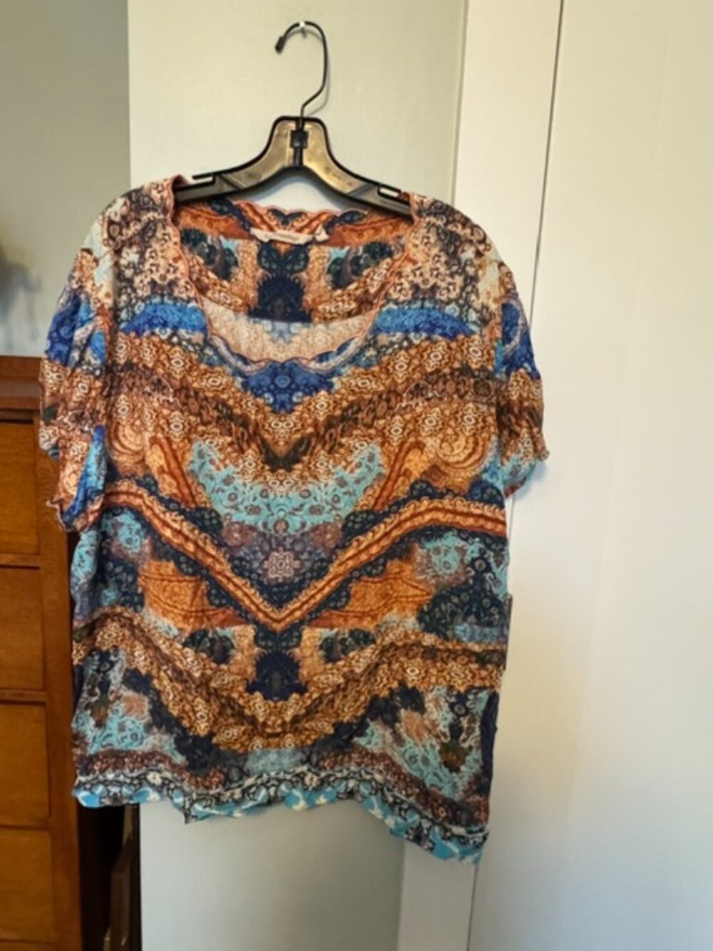 Soft Surrounding Print pullover - Size 3X